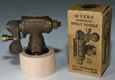 myers bordeaux spray nozzle - early 1900s