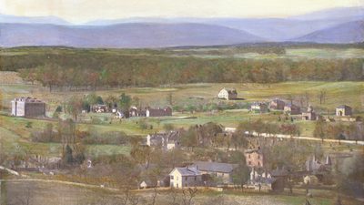 Virginia Tech colorized image, 1911