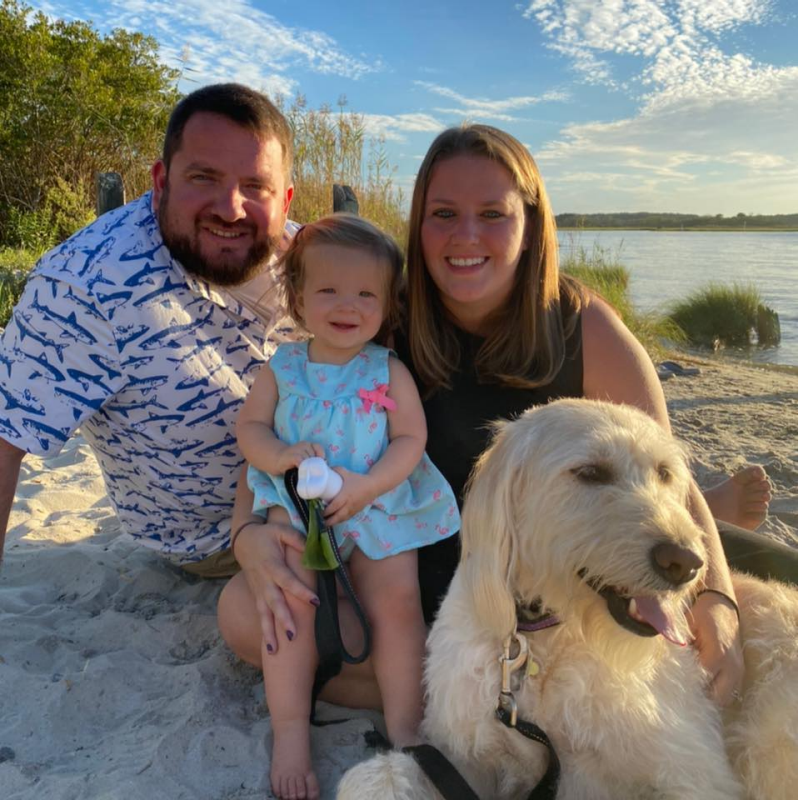 Image of Kayla Flaherty - exhibit host - and her family